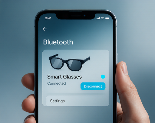 connect smart glasses to phone bluetooth