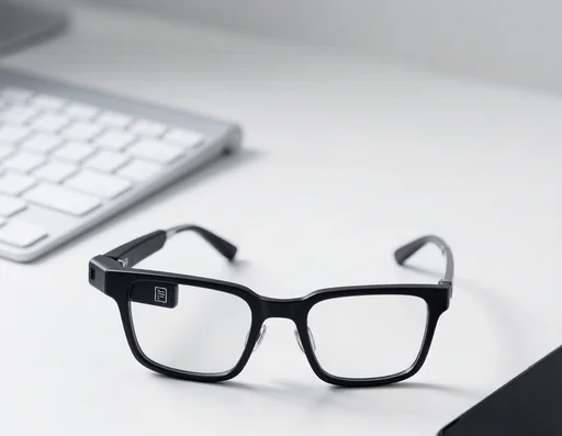 Prescription smart glasses with insurance approval stamp concept