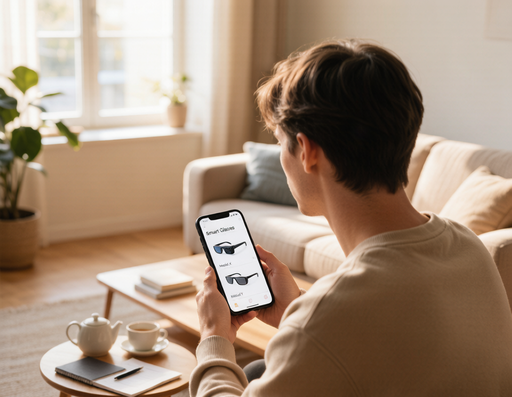 comparing smart glasses on smartphone before buying